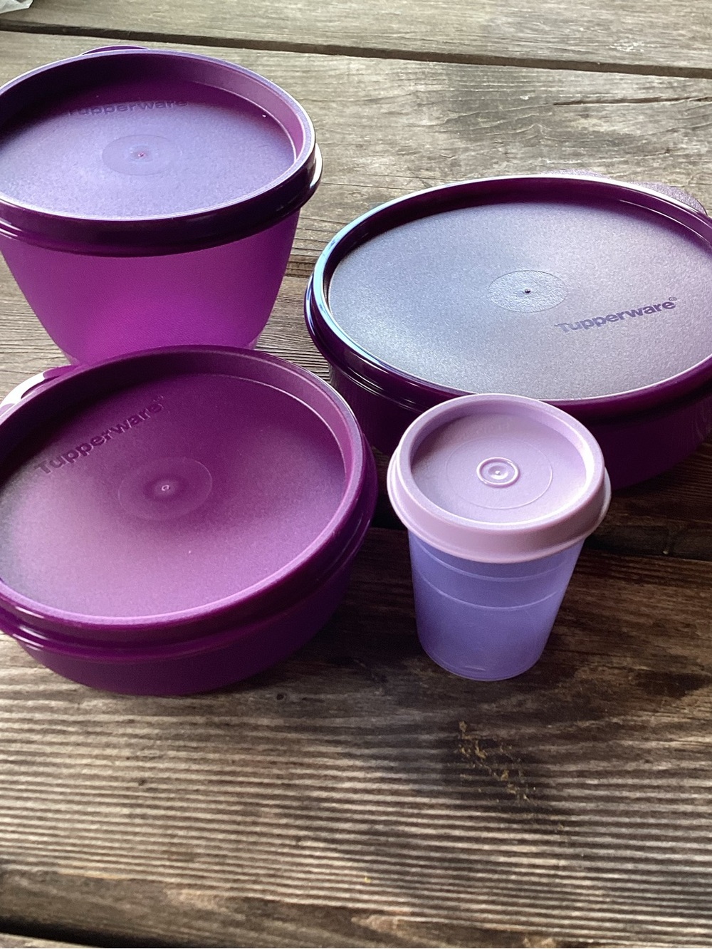 Tupperware Little Bit of Everything Set - 4 pieces in shades of purple